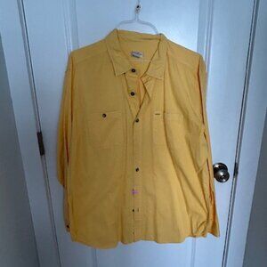 Territory Ahead Men's XL Mustard Cotton Button Up Shirt
